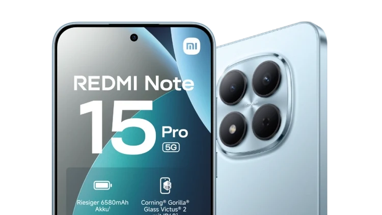 xiaomi redmi note 15 pro 5g rueck und seitenansicht