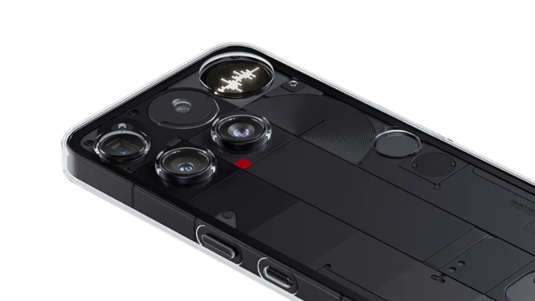 nothing phone 3 schwarz liegend rueckseite