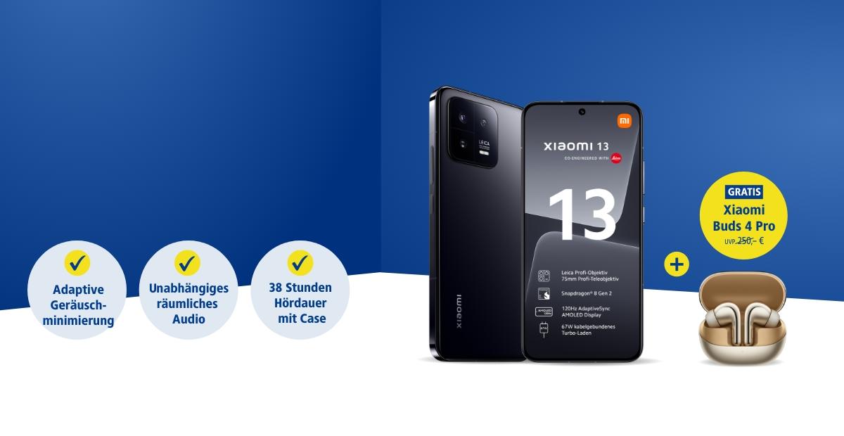 xiaomi 13 mit buds 4 pro | 1&1 xiaomi 13 mit buds 4 pro