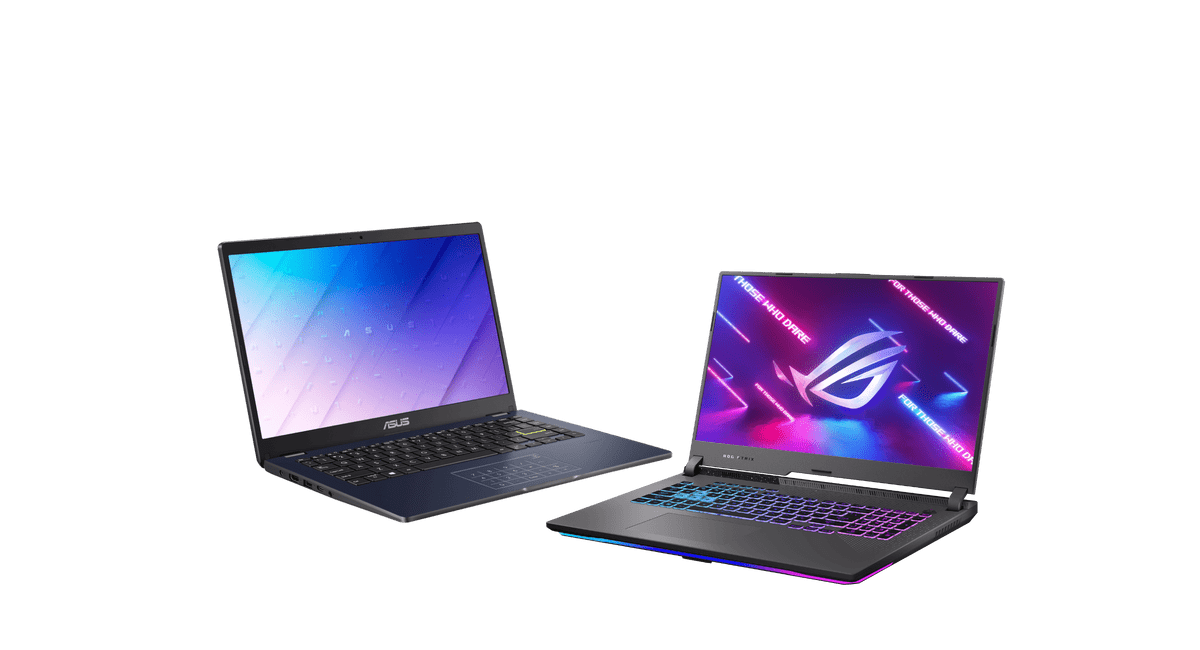 asus vivobook go14 und rog strix g17