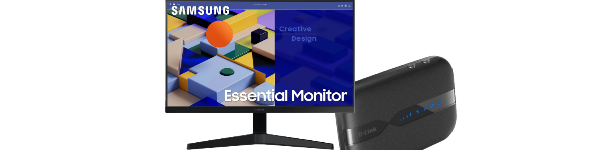 samsung essential monitor wlan router