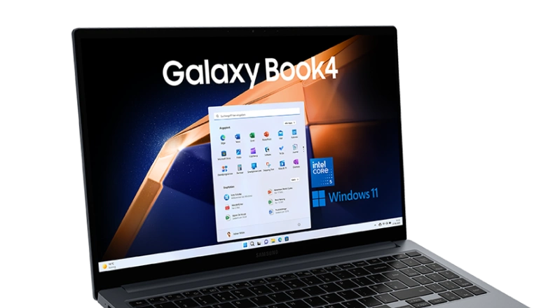 galaxy book 4 gray intel 5 left