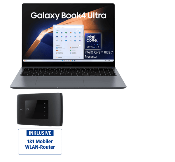 samsung galaxy book4 ultra mit gratis mobilem wlan router