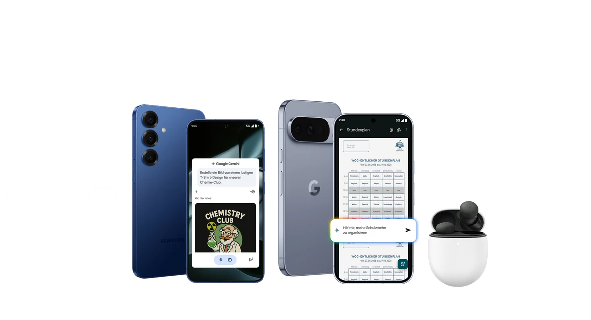 smartphones fuer schueler studenten und google ai pro