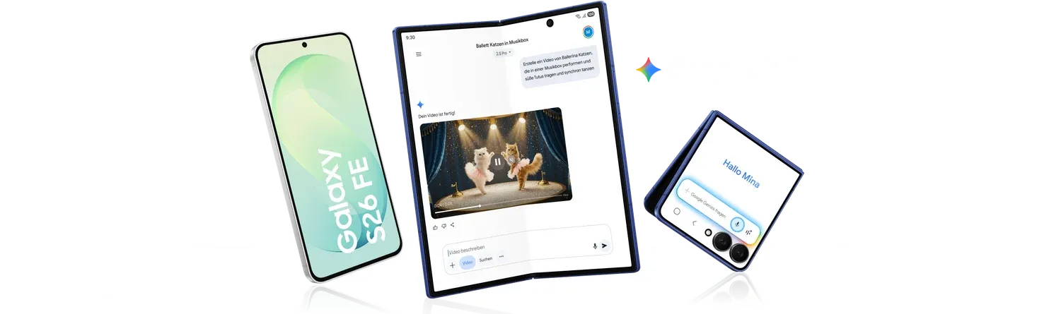 google ai pro galaxy s26 fe z fold 8 z flip 8