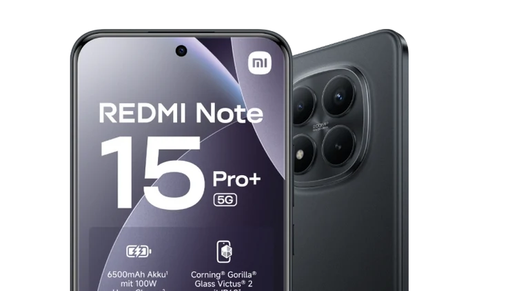 xiaomi redmi note 15 pro plus 5g rueck und seitenansicht