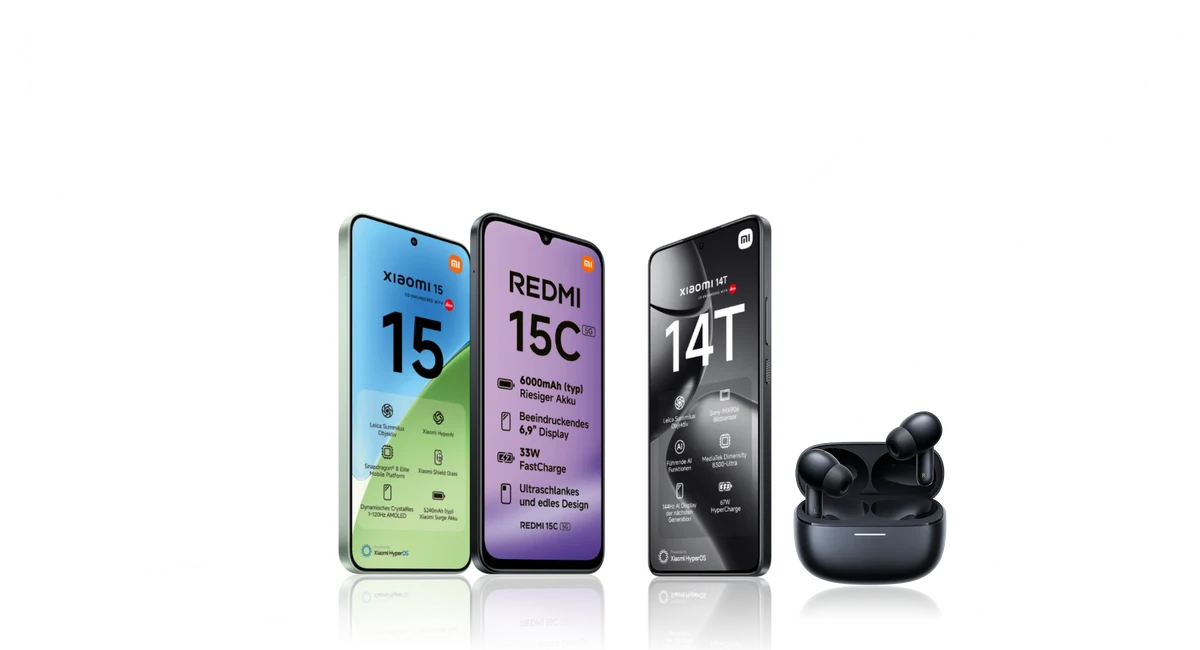 herstellerseite xiaomi smartphones mit spotlights