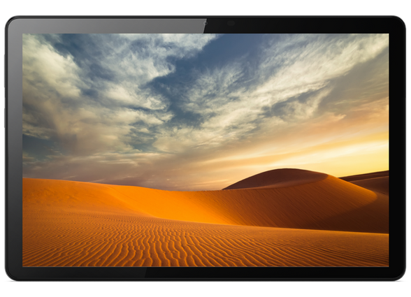 tablet display zeigt wuestenlandschaft | 1&1 tablet display zeigt wuestenlandschaft